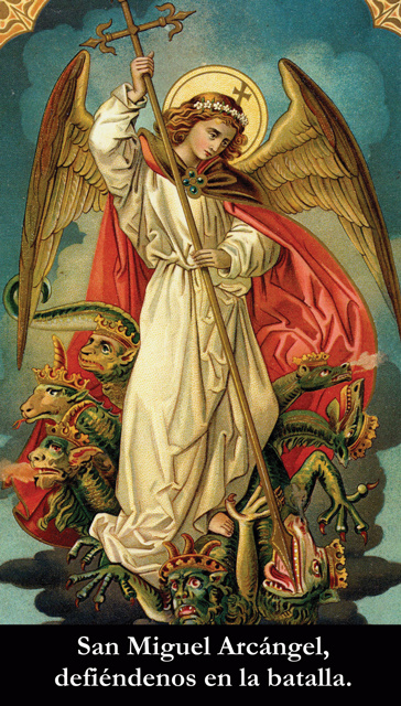 SPANISH - St. Michael the Archangel Prayer Card